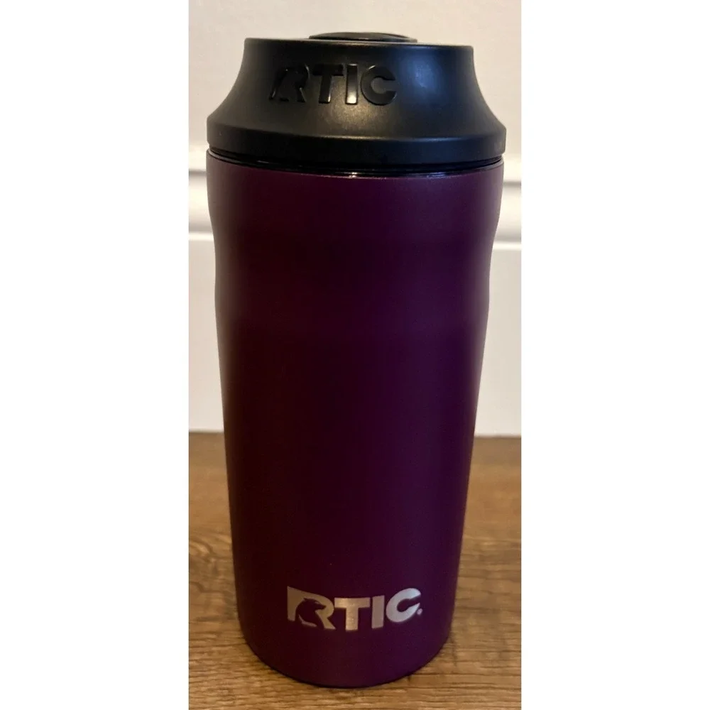 RTIC Can‎ Chiller Slider Lid Skinny Can Adapter Party Purple Black Slide Opening